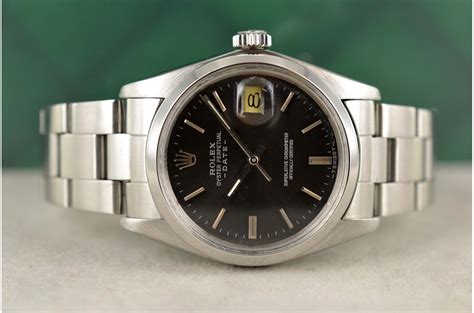 rolex date vintage 1500 quadrante nero|rolex 1500 oyster perpetual date.